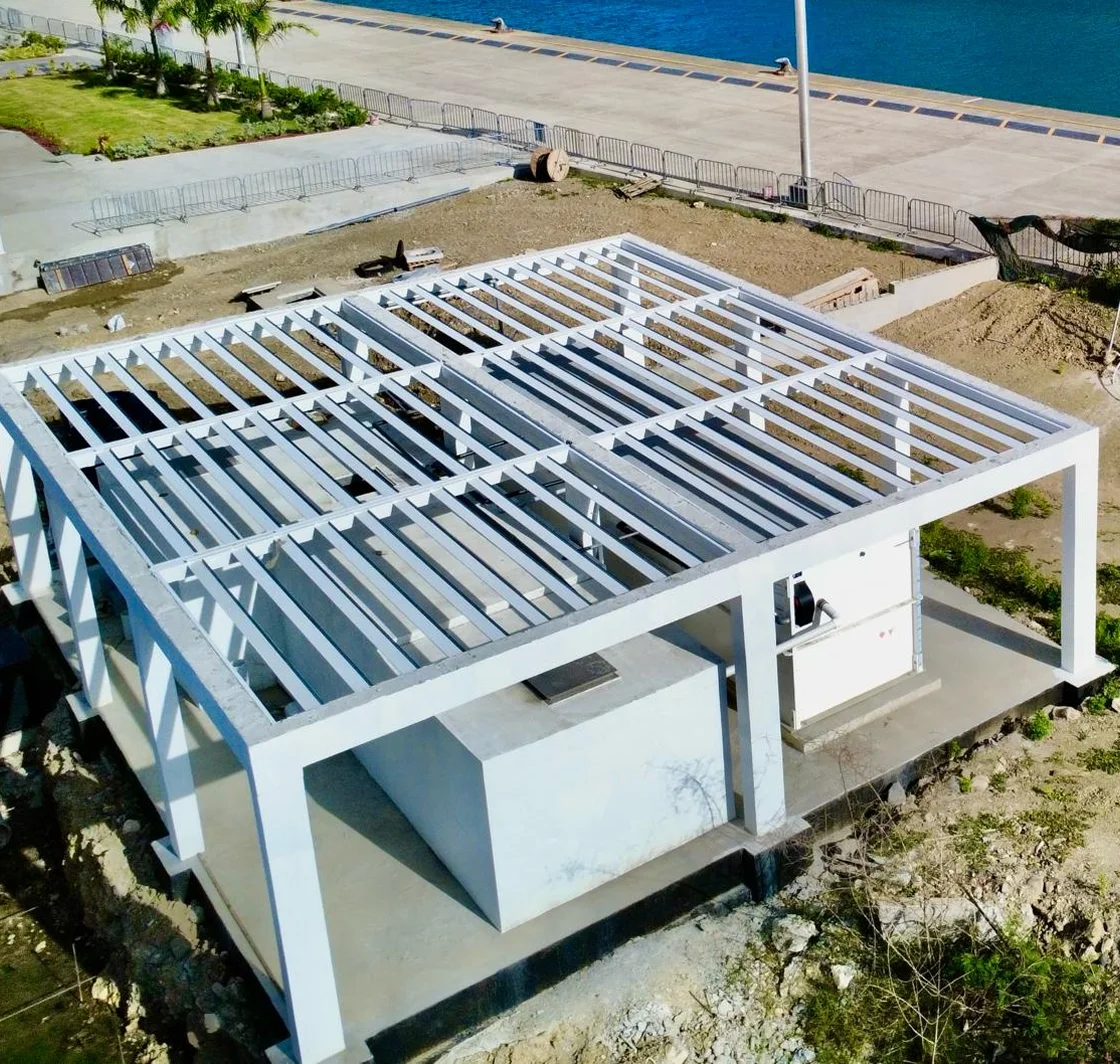 Resort wastewater treatment plant in Antigua