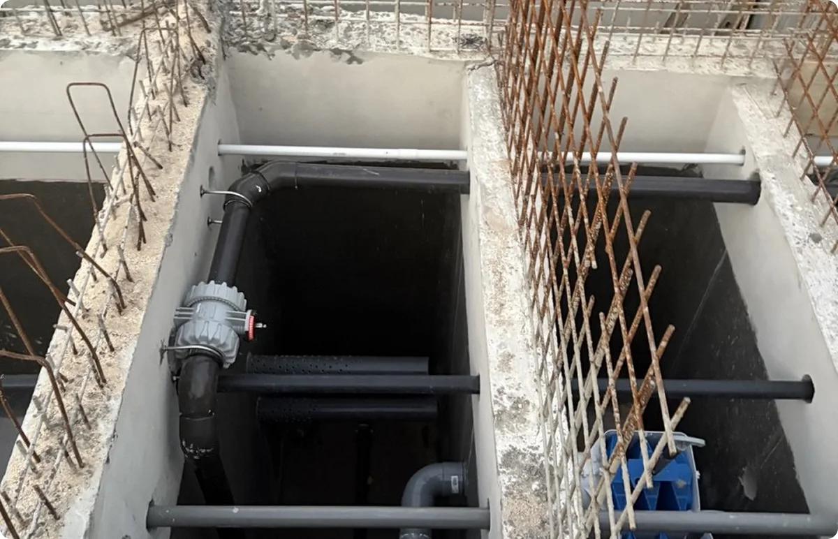 ClearFox SBR system in a concrete tank
