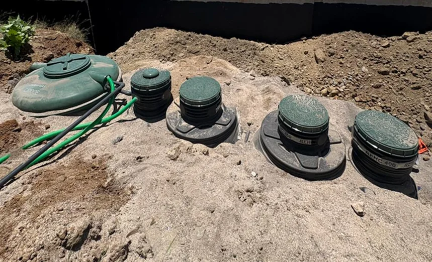 Tanks being installed